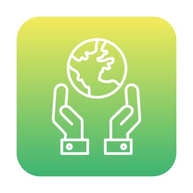 earth icon, vector illustration simple design