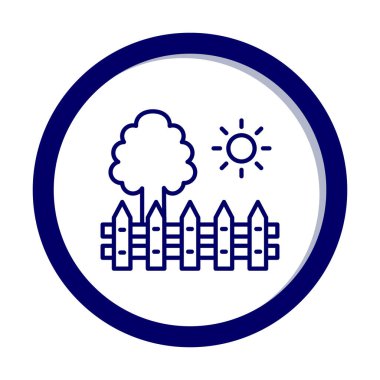 çit ağ ikonu vektör illüstrasyonu