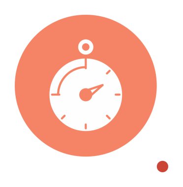 Saat, zamanlayıcı simgesi vektör çizimi 