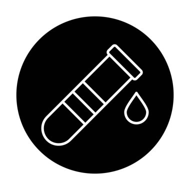 test tübü ikon vektör çizimi
