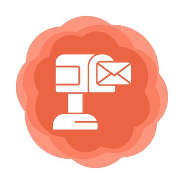 posta kutusu simgesi, vektör illüstrasyonu basit tasarım