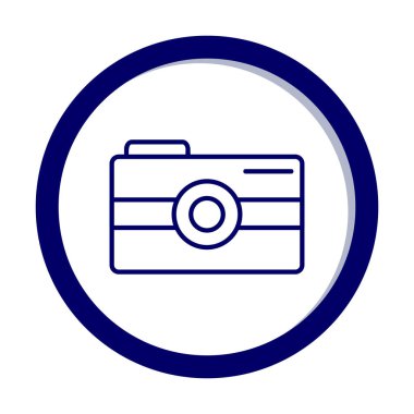 Kamera. Web simgesi basit illüstrasyon 