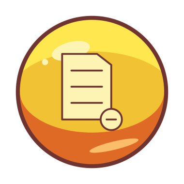 Substraction düz simge, vektör illüstrasyonu 