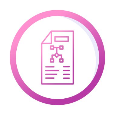 Dosya vektör simgesini çalıştır. Yazdırma, mobil ve web uygulamaları için kullanılabilir.