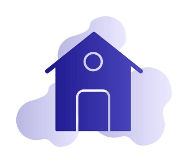 ev vektör simgesi. Basit resimleme