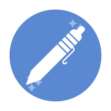 Tükenmez kalem simge vektör çizim 