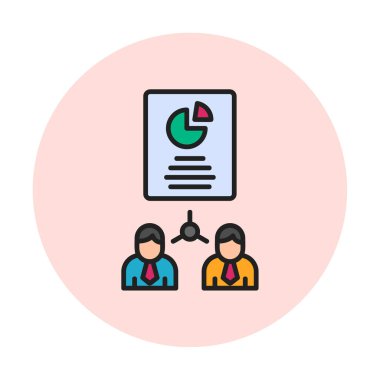Work Distribution web icon, vector illustration 
