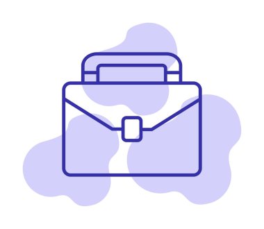 evrak çantası web basit simge illüstrasyonu