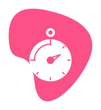 Saat, zamanlayıcı simgesi vektör çizimi 