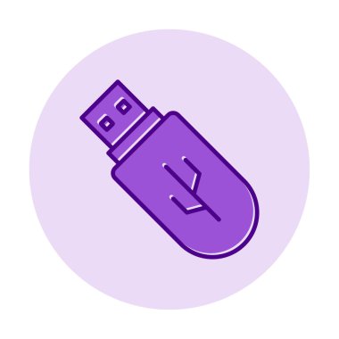 Web için usb flash simgesi.