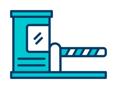 Park engeli simgesinin web illüstrasyonu