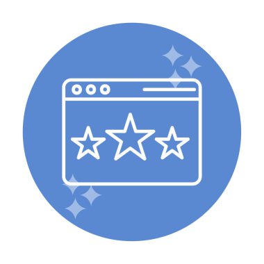 Web sayfası Geri bildirim simgesi, vektör illüstrasyonu