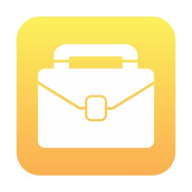 evrak çantası web basit simge illüstrasyonu