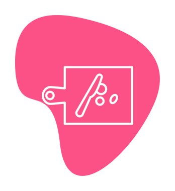 Kesme tahtası simgesi, vektör illüstrasyonu