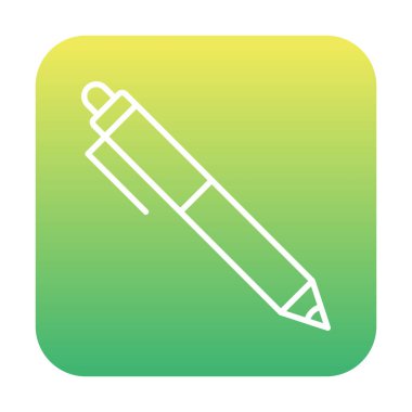 Kalem düz simgesi. Vektör çizim