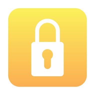 kilit simgesi web basit illüstrasyon