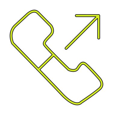 giden arama simge vektör çizim