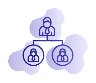 Beyaz arkaplanda Takım Yönetimi vektör çizimi