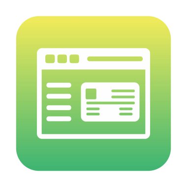 Basit Web Ödeme simgesi, vektör illüstrasyonu