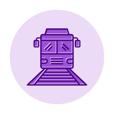 tren simgesi vektör illüstrasyonu 