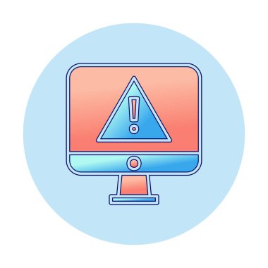 ünlem işareti, uyarı simgesi vektör illüstrasyonu