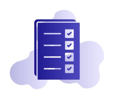 Kontrol listesi vektör illüstrasyonu