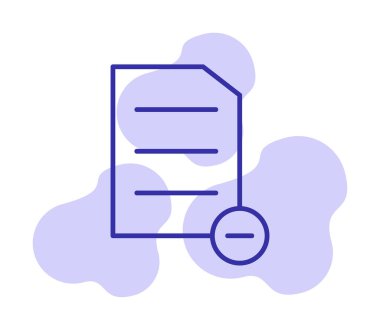 Substraction düz simge, vektör illüstrasyonu 