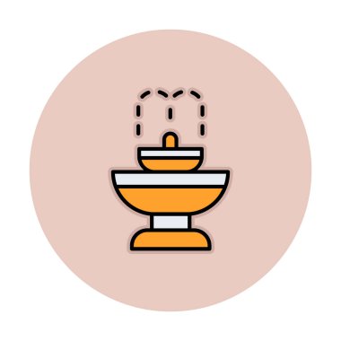 fıskiye ikonu vektör illüstrasyonu