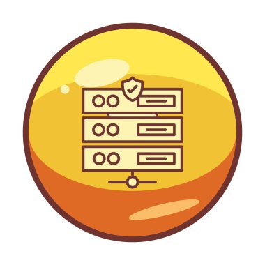 ağ simgesi çizimi. Sunucu                    