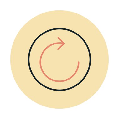 Modern simgenin vektör illüstrasyonu              