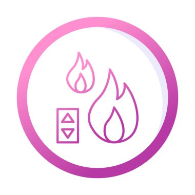 Sıcaklık Denetim simgesi, vektör resimleme 