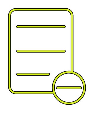 Substraction düz simge, vektör illüstrasyonu 