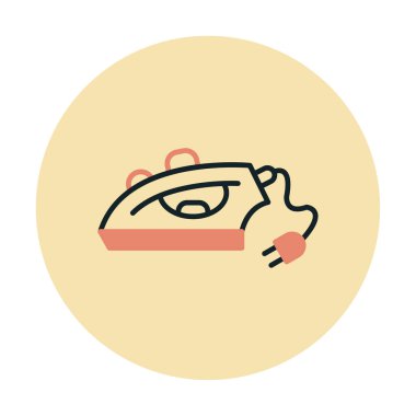 Demir düz simgesi. vektör çizim