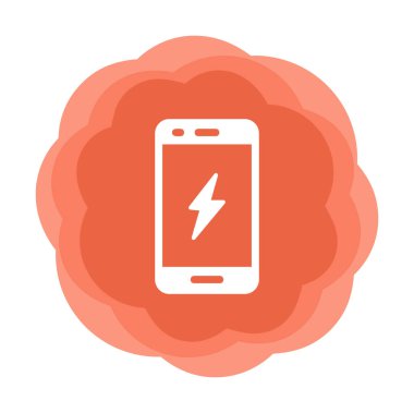 Mobil simge vektör illüstrasyonunu şarj et