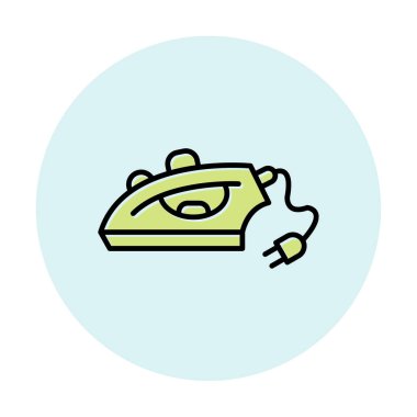 Demir düz simgesi. vektör çizim