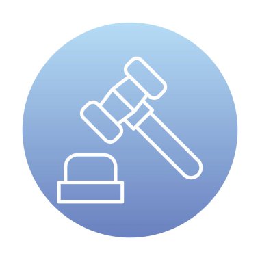 Yargıç Tokmak simgesi, satır biçimi 