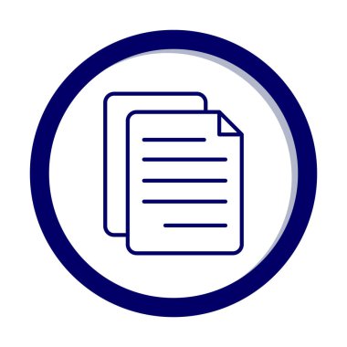 belge düz simgesi, vektör illüstrasyonu 