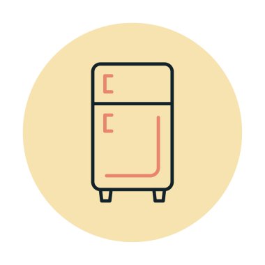 buzdolabı vektör simgesi çizelgesi çizimi