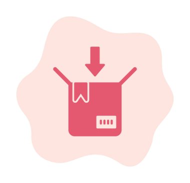 paket simgesi vektör illüstrasyonu