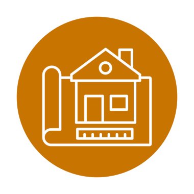 Vektör Yapı Çizim simgesi illüstrasyonu                                                    