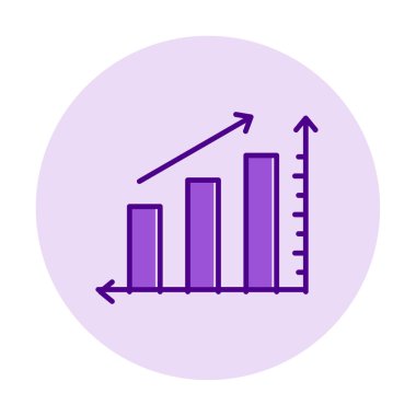 Grafik. Web simgesi basit illüstrasyon 