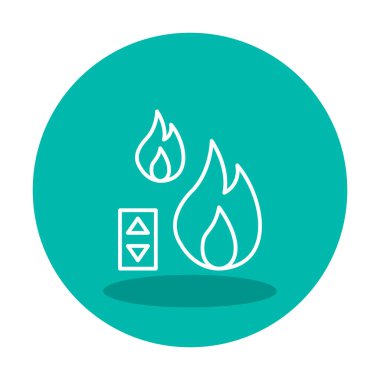 Sıcaklık Denetim simgesi, vektör resimleme 