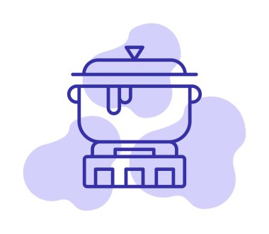 pişirme tencere vektör çizim