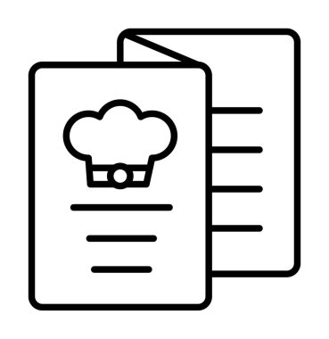 Menü web simgesi, vektör çizim