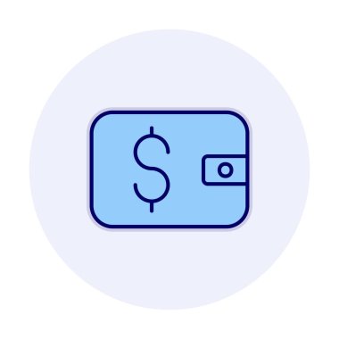 cüzdan web simgesi basit illüstrasyon