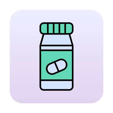 Hapları şişe simge vektör çizim