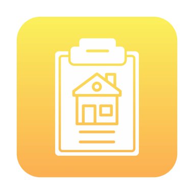 House Preview modern simgesinin vektör illüstrasyonu                          