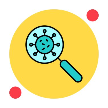 Virüs Arama Vektörü illüstrasyonu