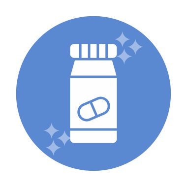 Hapları şişe simge vektör çizim