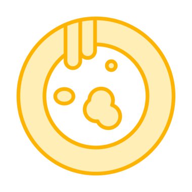 Kirli tabak simgesinin vektör çizimi